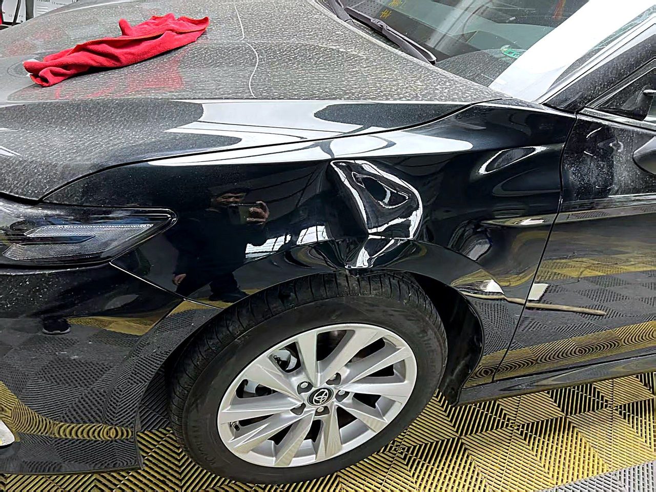 事故变形 修复前